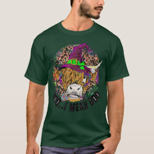 Camiseta Bonita Festa de Halloween Fantasma Vaca Moo Eu Que
