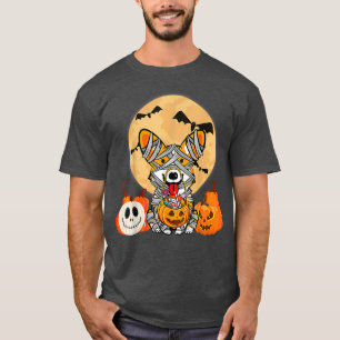 Camiseta Bonita Figurina de Halloween Welsh Corgi Mummy Dog