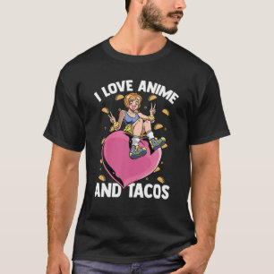 Camiseta Bonita Garota Cardíaca Kawaii - Adoro Anime E Taco