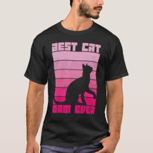 Camiseta Bonita Gato Mãe Nunca Melhor Gato Mãe Dia de as mã