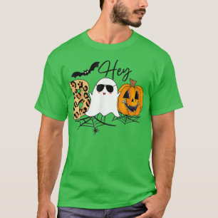 Camiseta Bonita Ghost Halloween Pumpkin Face Ei Boo Trendy