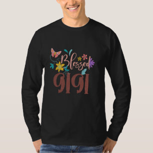 Camiseta Bonita Gigi Abençoada Presente Para Dia de as mães