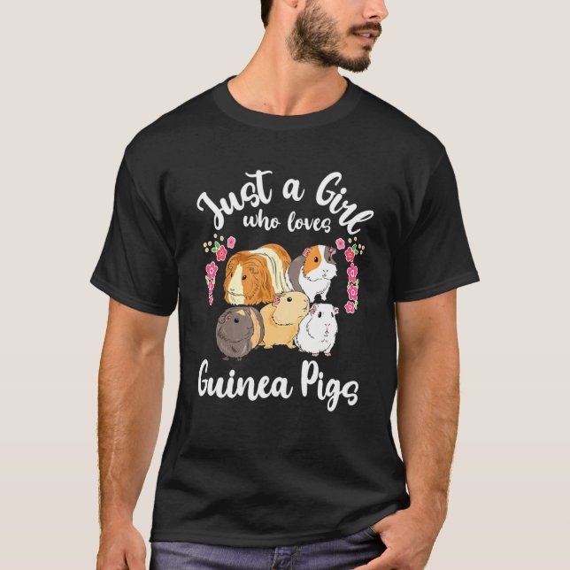 Camiseta Bonita Guiné Porco Mãe Meninas Roupas (Frente)