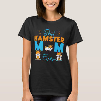 Camiseta Bonita Hamster Mãe Melhor Hamster Mãe