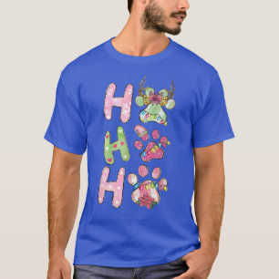 Camiseta Bonita Ho Ho Pata Natal Santa Hat Neve