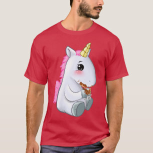 Camiseta Bonita ideia de comer chocolate doce