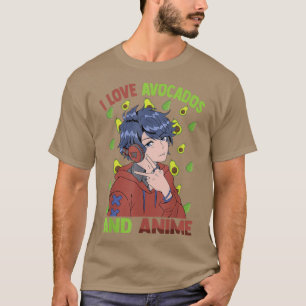 Camiseta Bonita Kawaii Adora Avocados E Cara AnimeOtaku
