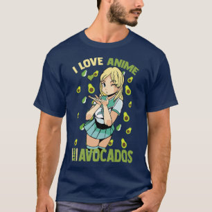 Camiseta Bonita KawaiiI Ama Anime E AvocadosOtaku Girl