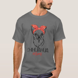Camiseta Bonita Mãe Chihuahua Para Presentes De Dia de as m