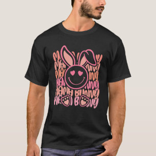 Camiseta Bonita Mãe Coelhinha Sorrindo Cara Engraçado Dia d