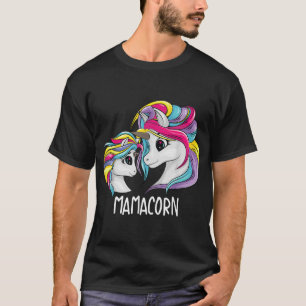 Camiseta Bonita Mãe Filha Mamãe Unicorn Engraçado Presente