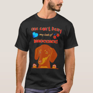 CAMISETA BONITA MALUCA SENHOR DE DACHSHUND CACHORRO MEU OLH