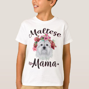 Camiseta Bonita Mama Maltesa Dourada Dólares De Porco