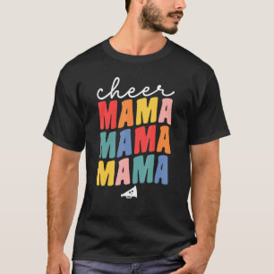 Camiseta Bonita Mama Megaphone Para Mulheres Cheerleader Mo