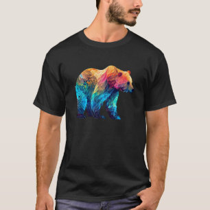 Camiseta Bonita Mama Ursa Colorida Caiu Cerrado Mães