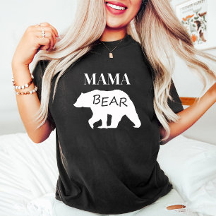 Camiseta Bonita Mamãe Ursa Aniversário / Crianças Adoradora