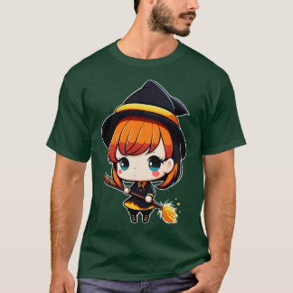 Camiseta Bonita Mas Bruxa Chibi Witchy Wicca