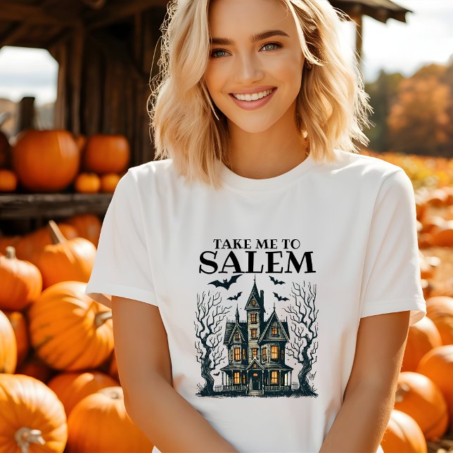 Camiseta Bonita me leve para Salem Halloween Tshirt (Criador carregado)