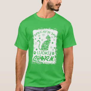 Camiseta Bonita Minha Gata É Minha Sorte De Santo De Xamro