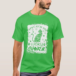 Camiseta Bonita Minha Gata É Minha Sorte De Santo De Xamroc