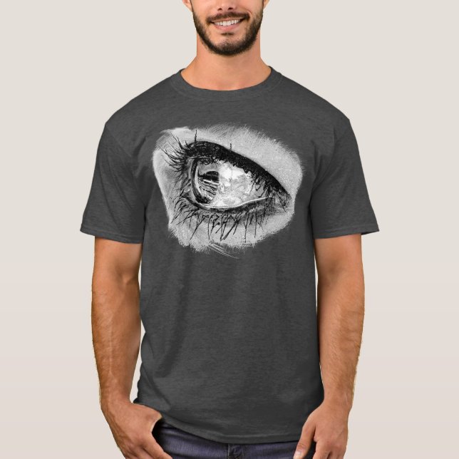 Camiseta Bonita mulher, olho no cheio mascara (Frente)