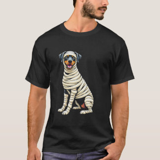 Camiseta Bonita múmia Rottweiler Cachorro Engraçado Fora do