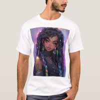 Bonita Na moda de Animação de Cabelo Travado