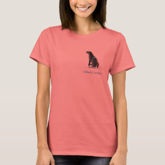 Camiseta Bonita OTTER Amor Senhoras Ringer T-Shirt