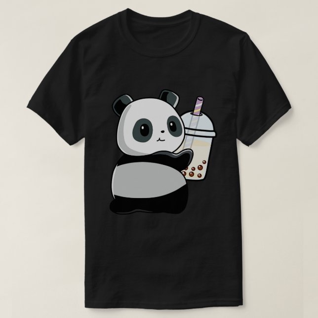 Camiseta Bonita Panda ama Boba 1 (Frente do Design)