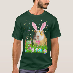 Camiseta Bonita Páscoa de Porco Dia Coelhinho de Ovos Mulhe