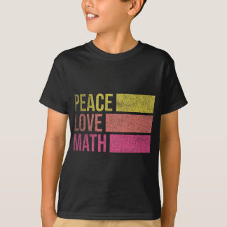 Camiseta Bonita Professora de Matemática, Paz, Amor Matemát