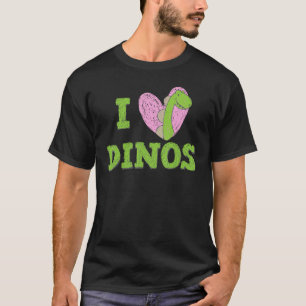 Camiseta Bonita Rawr Eu amo Dinos Eu amo amantes do Dinossa