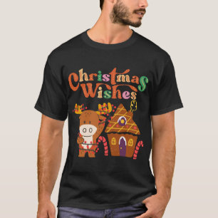 Camiseta Bonita Reindeer Com Férias Felizes À Lua De Natal