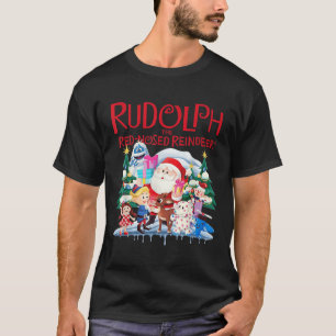 Camiseta Bonita Rudolph A Rena Vermelha Nosada Especificaçã