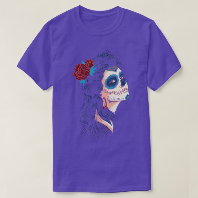 Camiseta Bonita Senhora do Morto La Calavera Catrina (Frente do Design)