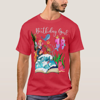 Camiseta Bonita Sereia do 18º aniversário