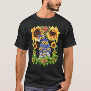 Camiseta Bonita Summer Mãe Gnomie Com Flor Amarelo