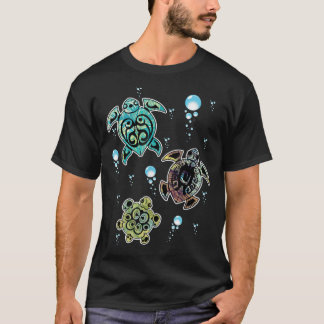 Camiseta Bonita Tartaruga Tropical Havaiana Cuja Tartaruga 