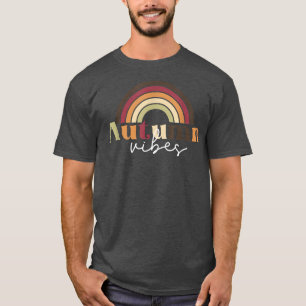 Camiseta Bonita Trendência Belo outono Víbias de outono