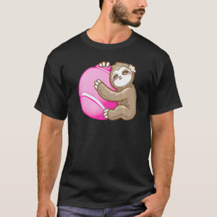 Camiseta Bonitinha de esportes de Tênis cor-de-rosa com abe