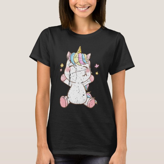 Camiseta Bonitinho Bonito Unicórnio Unicorna Ventiladores d (Frente)