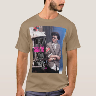 Camiseta Bonito a rosa, posso admirá-lo hoje