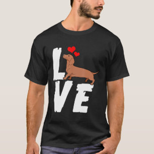 Camiseta Bonito Adoro Dachshund Weiner Dog Dift Doxie