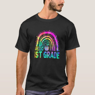 Camiseta Bonito Alô, 1rua Grau Rainbow Tie Dye De Volta À E