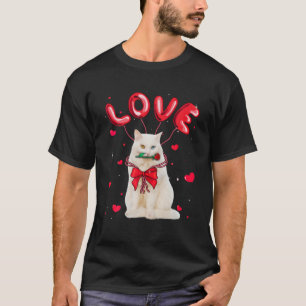 Camiseta Bonito Amor, Angora Turca, Namorados Pet Cat Lov