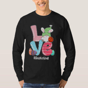 Camiseta Bonito Amor Coelhinho Gnomo Ovos de Basquete Caçan