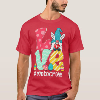 Camiseta Bonito Amor Coelho Gnomo Motocross Ovos Caçando Ea
