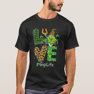 Camiseta Bonito Amor Gigi Xadrez Leopard Gnomo Rua. Patríci