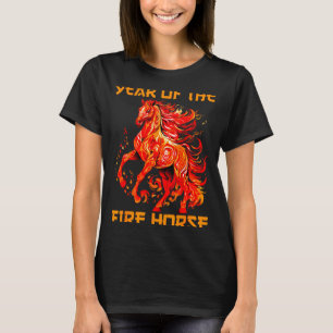 Camiseta Bonito ano novo chinês feliz do cavalo lunar de fo