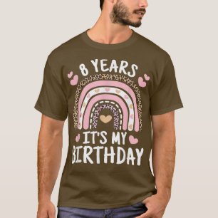 Camiseta Bonito Arco Arco-Íris de 8 Anos de 8 Anos Engraçad